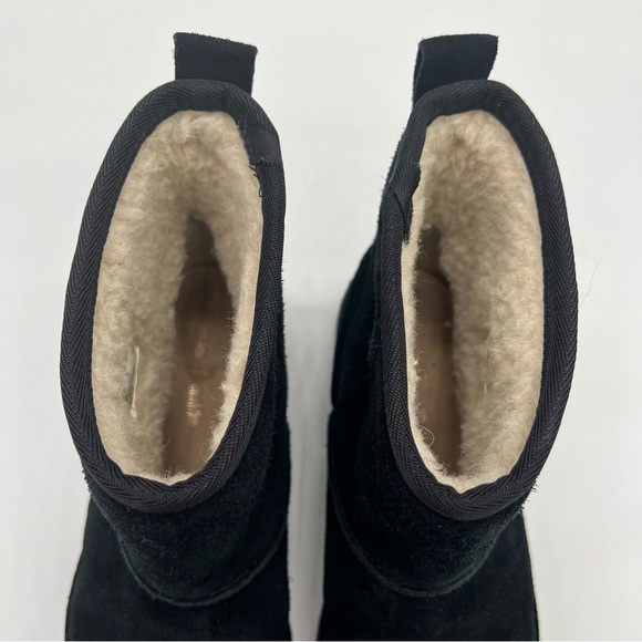 Clarks Womens Drafty Day Black Suede Mid Calf Boots Size 8.5 Cushion Soft - Picture 3 of 10